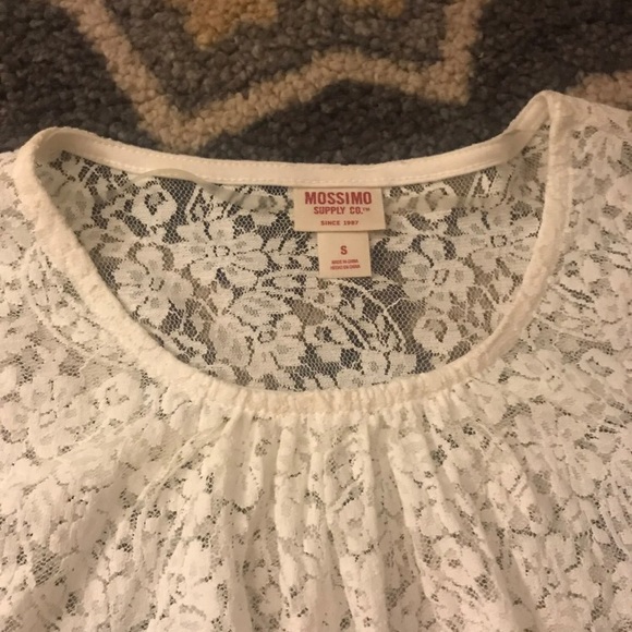 Bell Sleeve White Lace Blouse - Picture 3 of 4